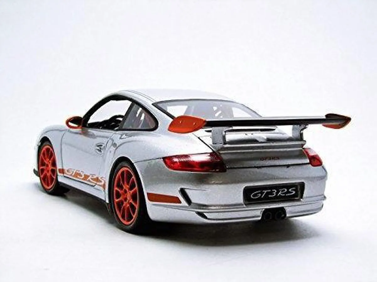 Porsche 911 GT3 RS 1:18 Schaalmodel - Zwart/Oranje