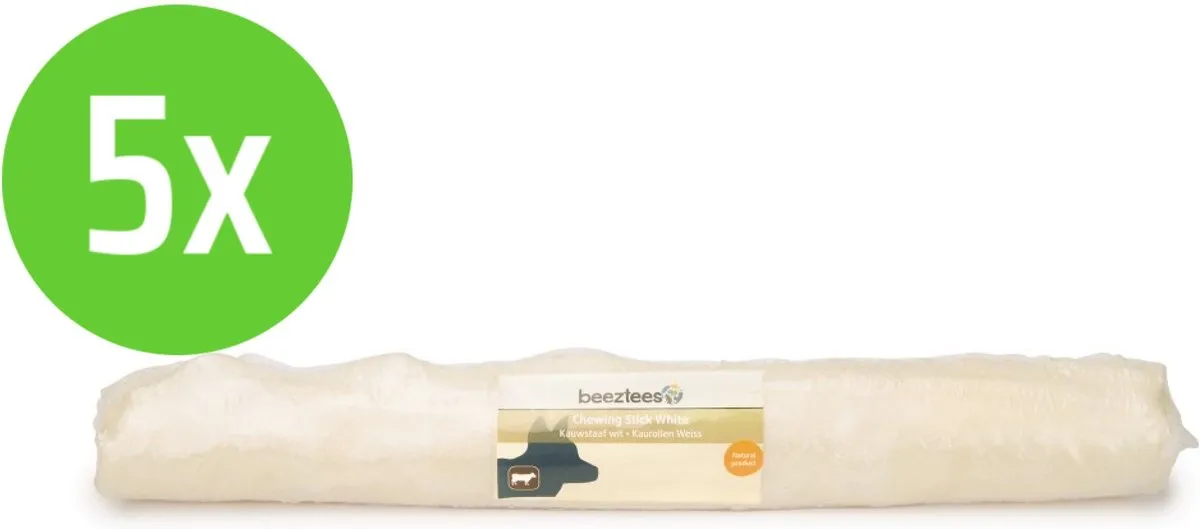 Beeztees Rawhide Staaf Wit 37,5cm