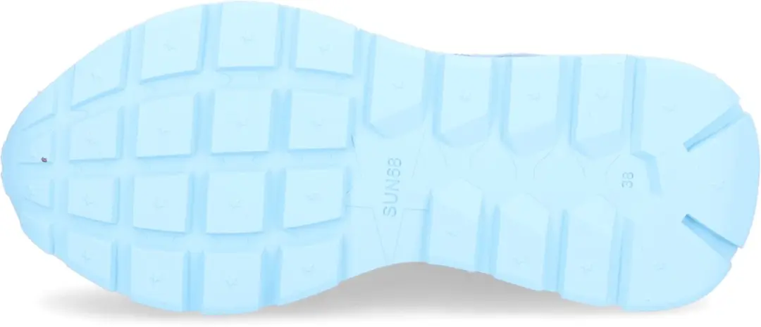 Sun68 Ally Solid Nylon Dames Sneakers - Blauw Licht - Maat 37 - afbeelding 6 van 6