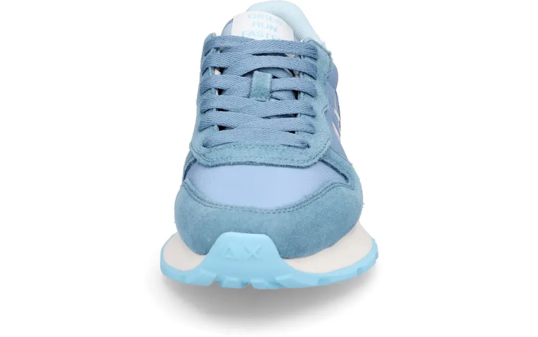 Sun68 Ally Solid Nylon Dames Sneakers - Blauw Licht - Maat 37 - afbeelding 3 van 6