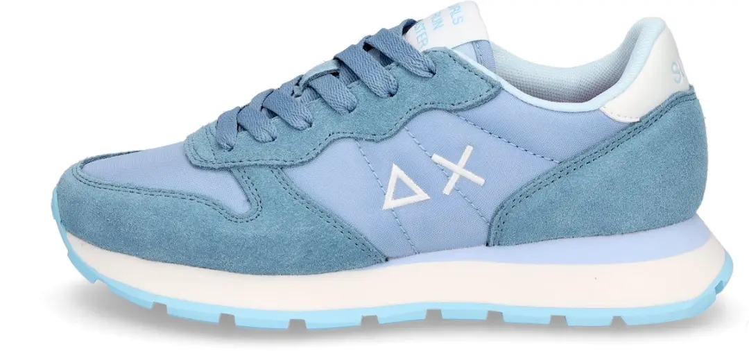 Sun68 Ally Solid Nylon Dames Sneakers - Blauw Licht - Maat 37 - afbeelding 2 van 6