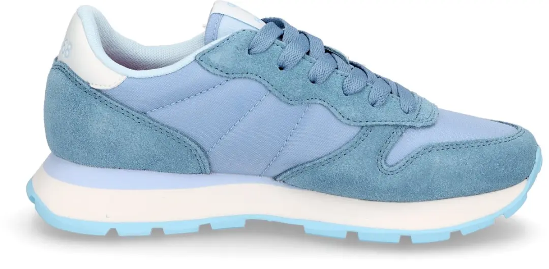 Sun68 Ally Solid Nylon Dames Sneakers - Blauw Licht - Maat 37 - afbeelding 4 van 6