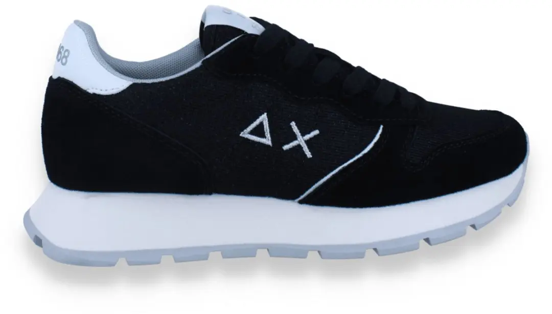 Sun 68 Dames Sneaker Ally Glitter Textile 11 Black