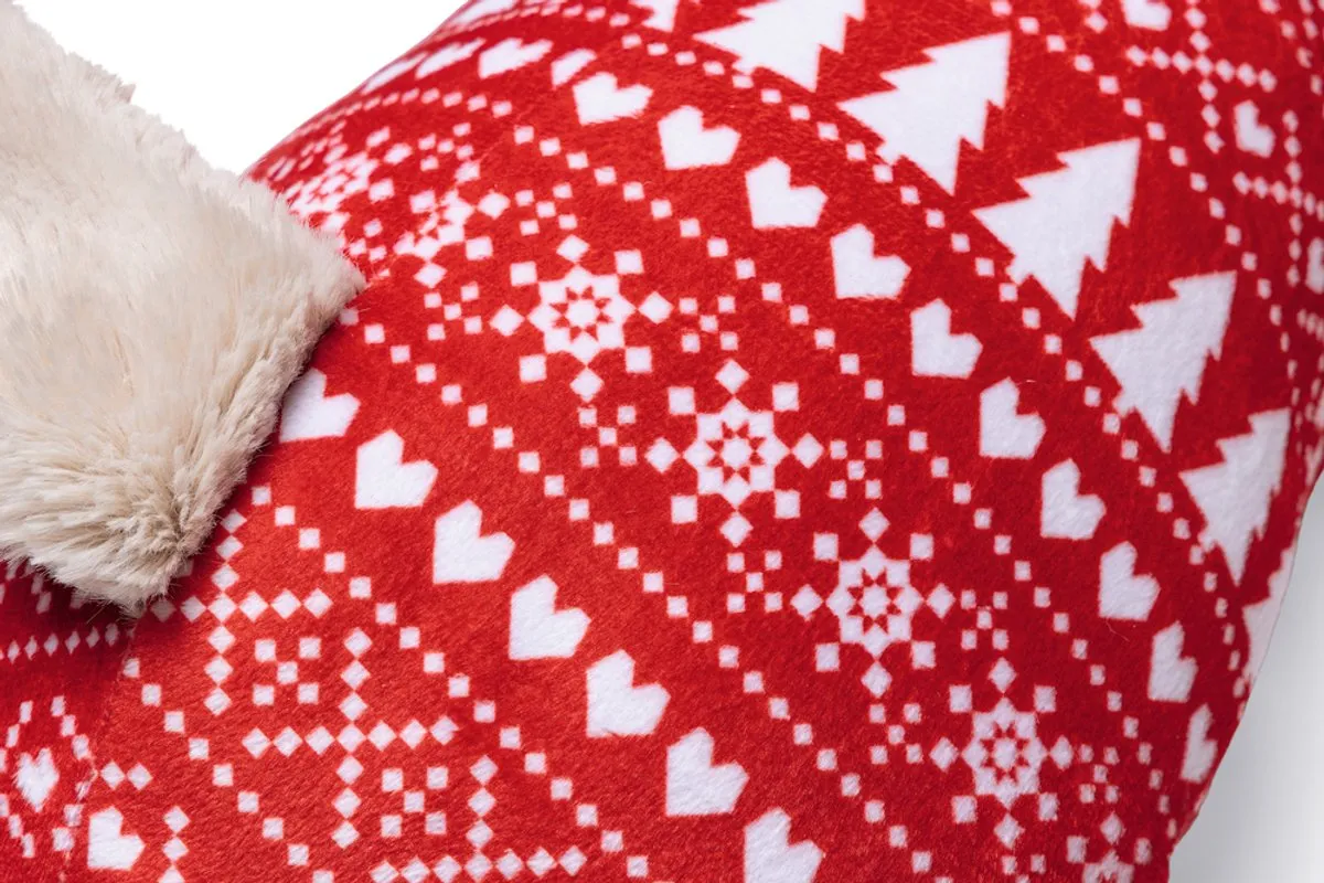 Beeztees Kerst Comet Knuffel Hondenspeelgoed XL - Wit/Rood