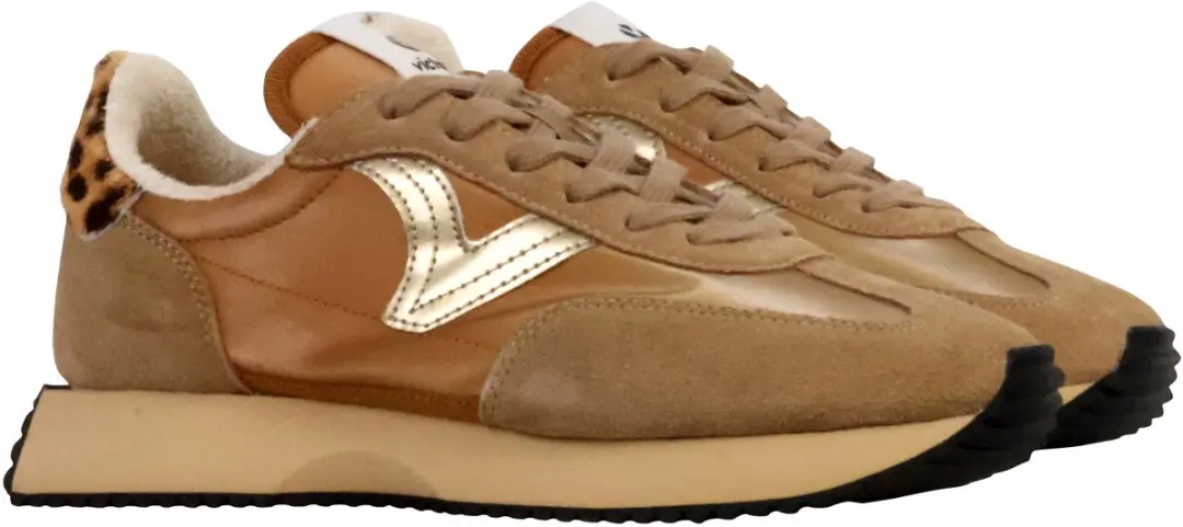 Metallische nylon sneakers met gespleten leer voor dames Victoria Cosmos - afbeelding 5 van 6