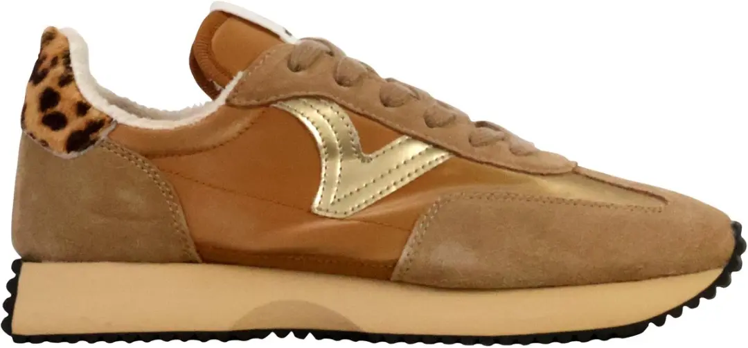 Metallische nylon sneakers met gespleten leer voor dames Victoria Cosmos - afbeelding 6 van 6