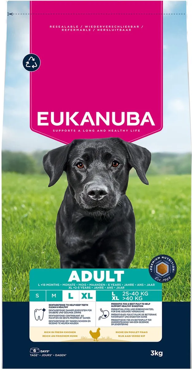 Eukanuba Adult Large Breed Kip Hondenbrokken 3kg