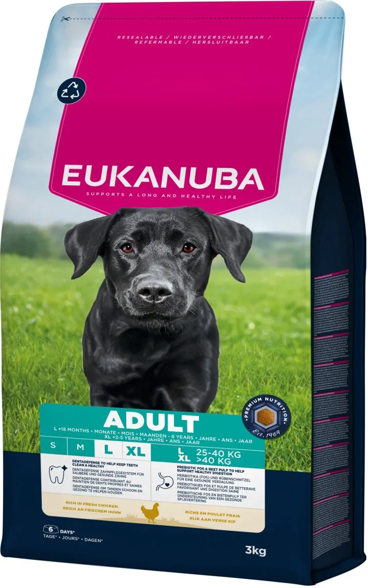 Eukanuba Adult Large Breed Kip Hondenbrokken 3kg