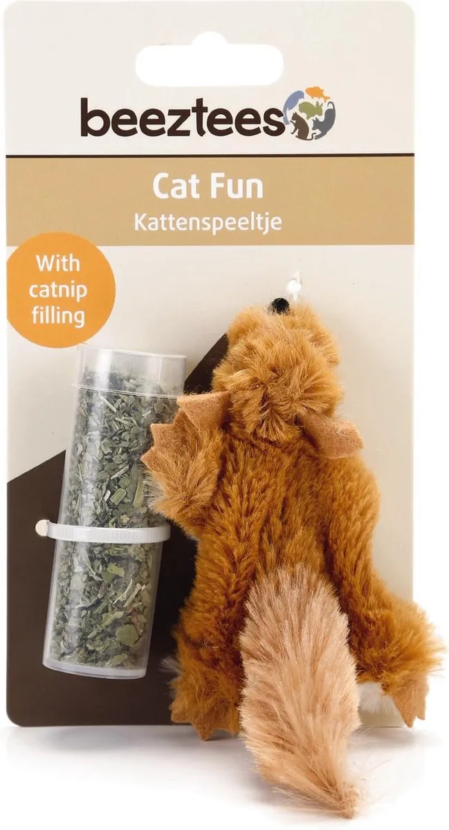 Beeztees Gily Kattenspeelgoed - 14cm - Bruin