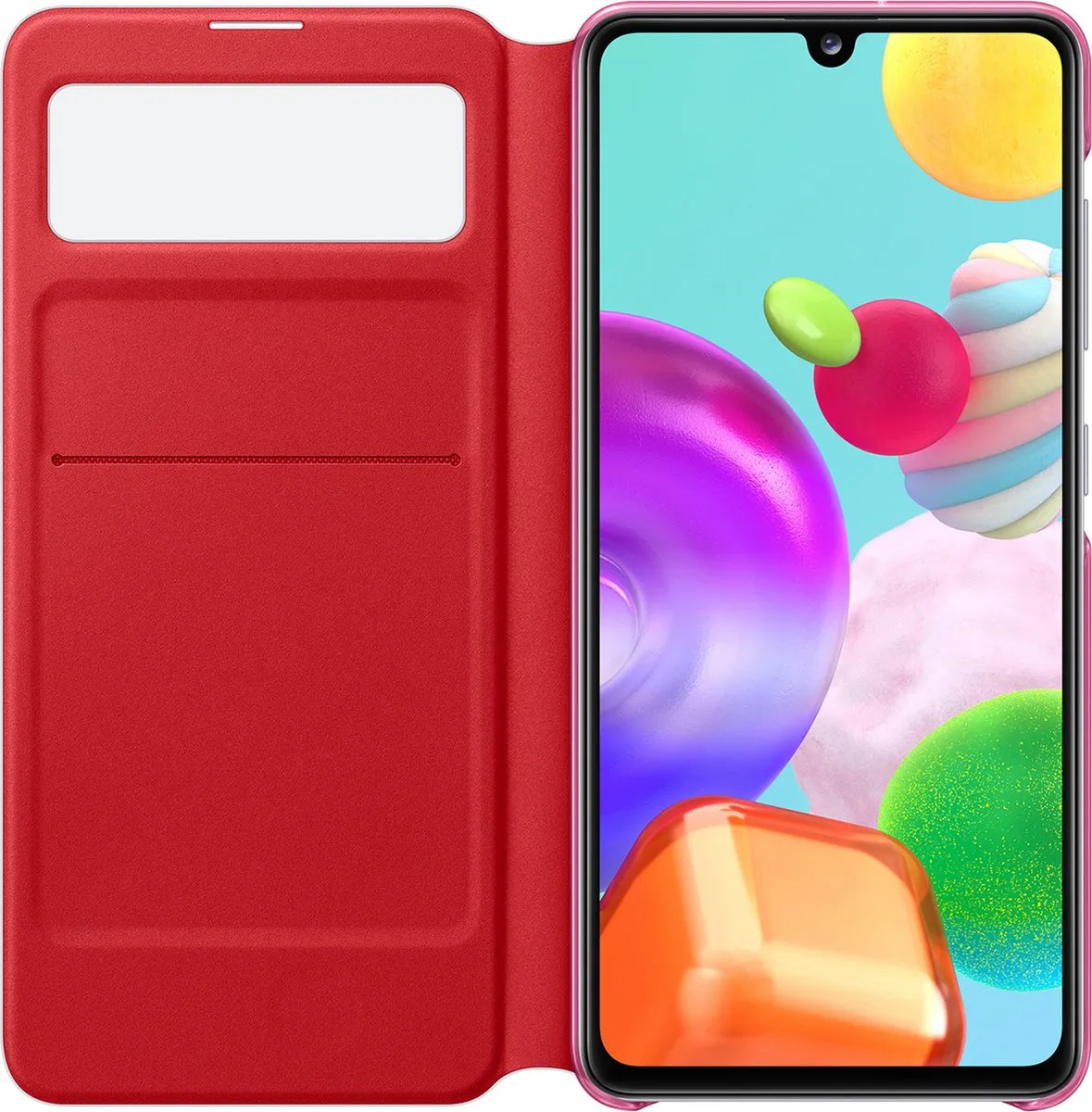 Samsung S View Wallet Hoesje Galaxy A41 - Wit - afbeelding 6 van 6