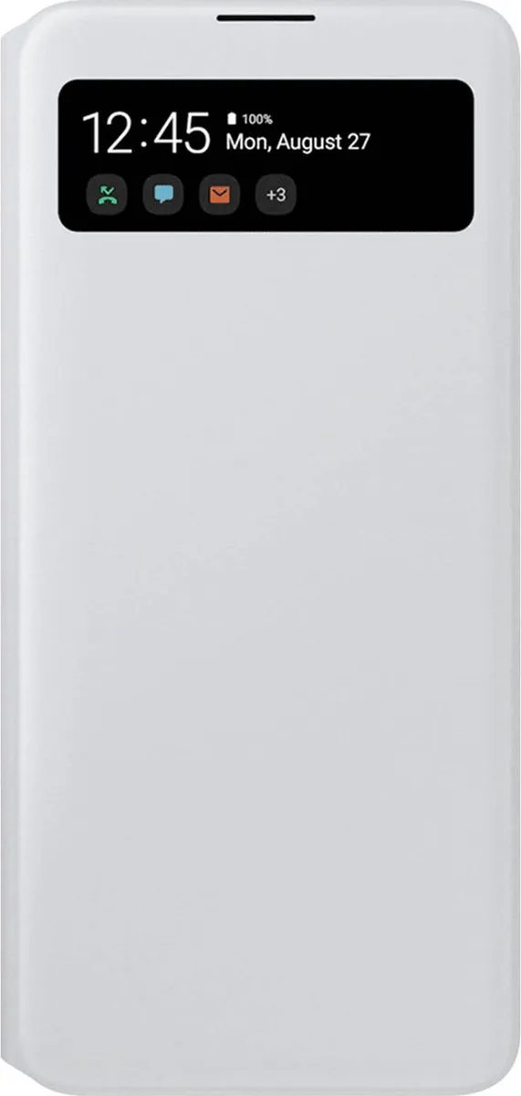 Samsung S View Wallet Hoesje Galaxy A41 - Wit