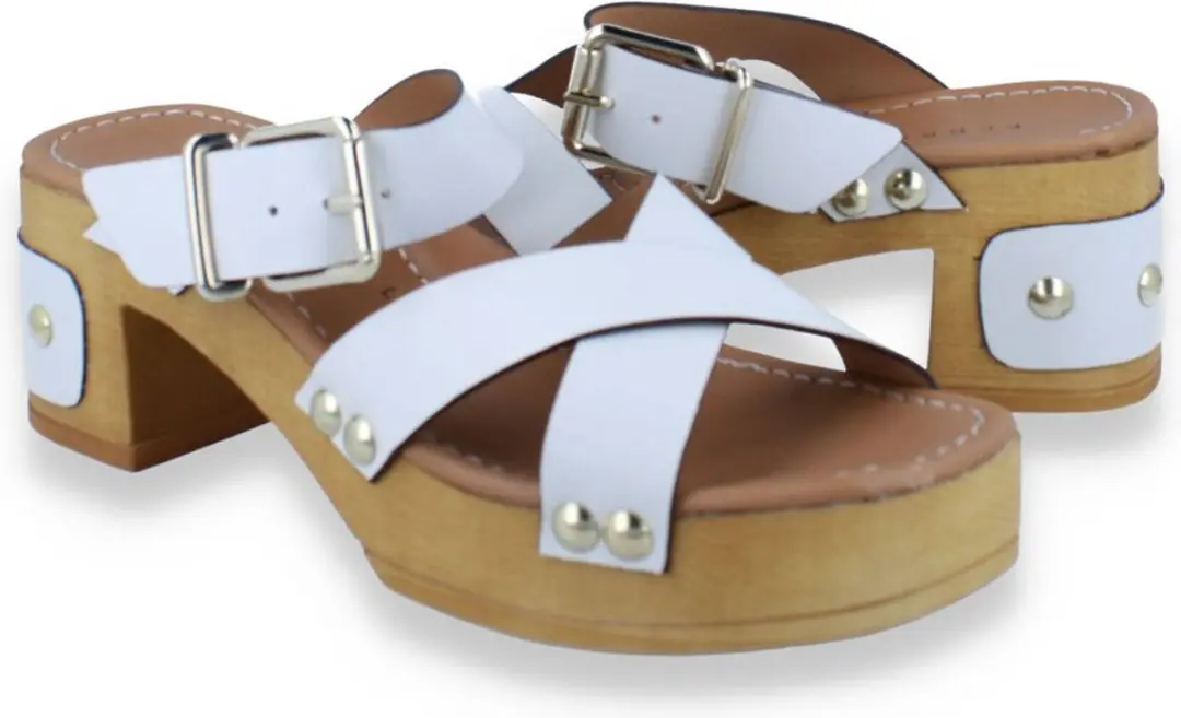 Pedro Miralles Dames Klomp Off White