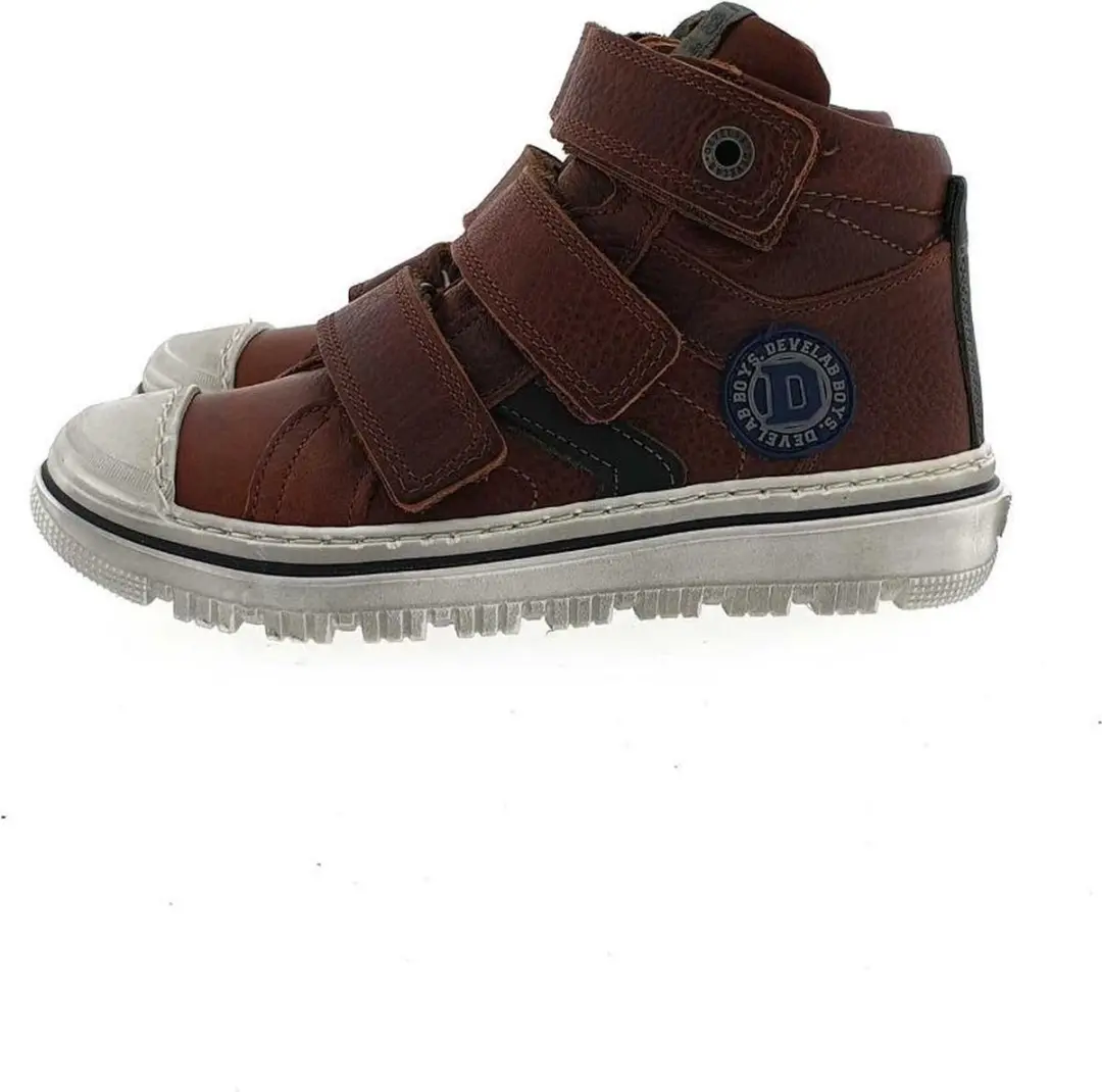 Bruine Develab Klittenbandschoenen