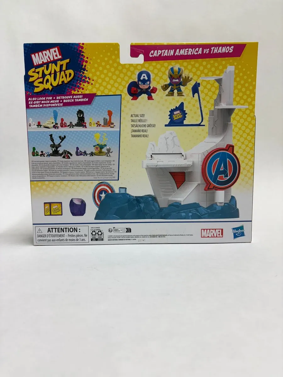 Marvel Stunt Squad Captain America vs Thanos F7059 - Multicolor