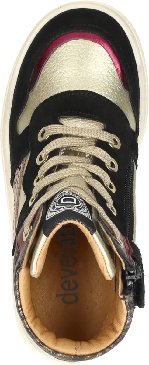 Develab Veterschoen hoog Veterschoen hoog - Goudkleur - Maat 32 - afbeelding 5 van 6
