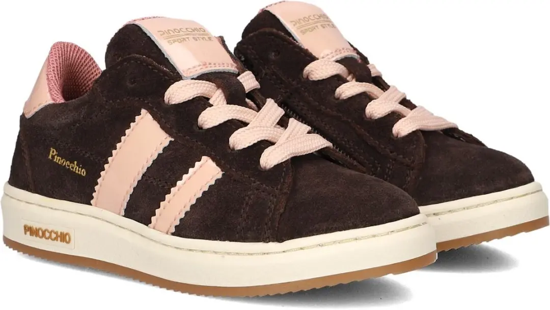 Pinocchio P1811 Sneakers Meisjes Bruin Maat 25 - afbeelding 4 van 6