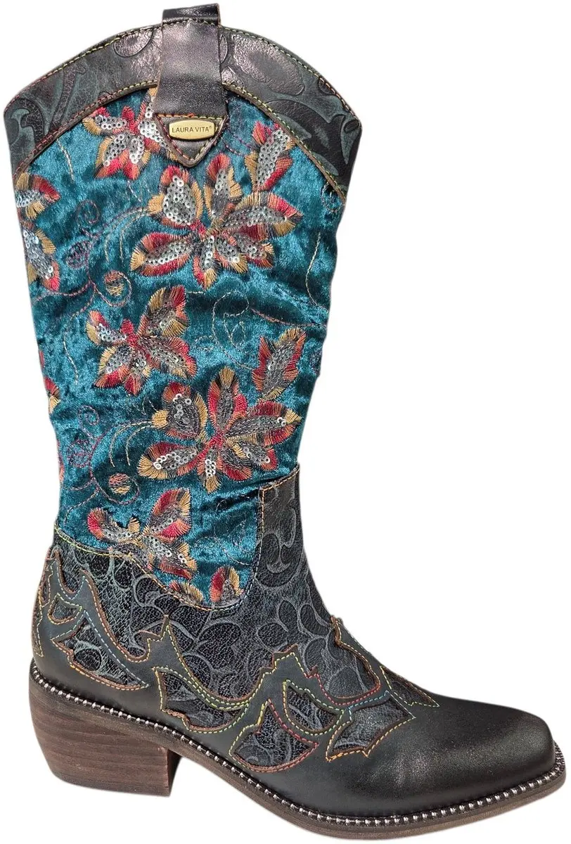 Laura Vita Ercwinao 19 Cowboylaarzen Blauw 37