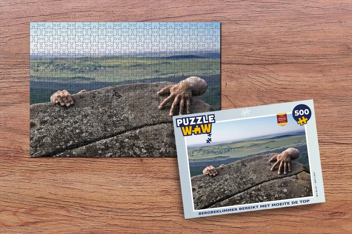 PuzzleWow Legpuzzel Bergbeklimmer 500 Stuks