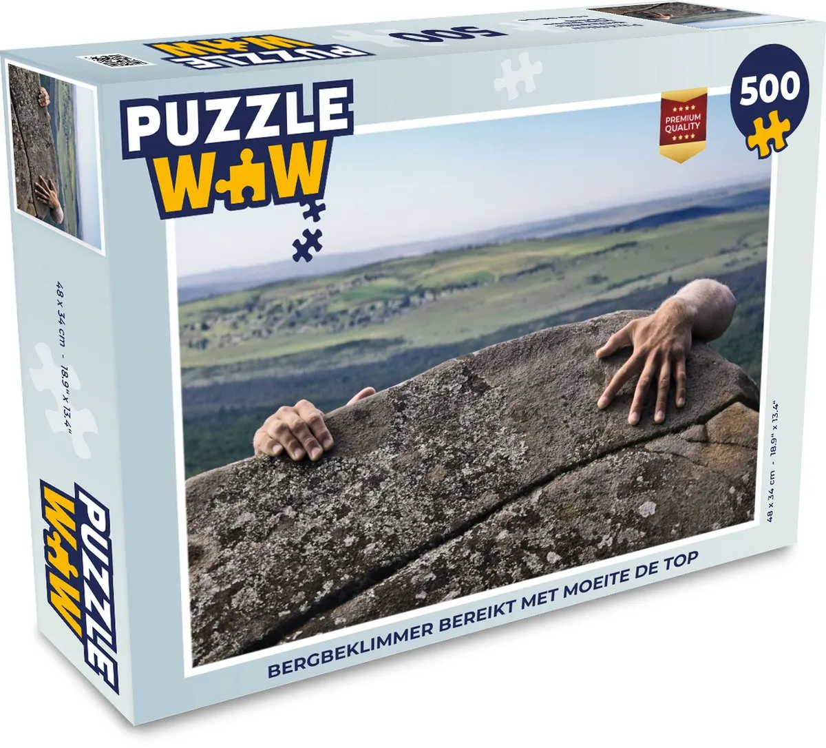 PuzzleWow Legpuzzel Bergbeklimmer 500 Stuks - Multicolor
