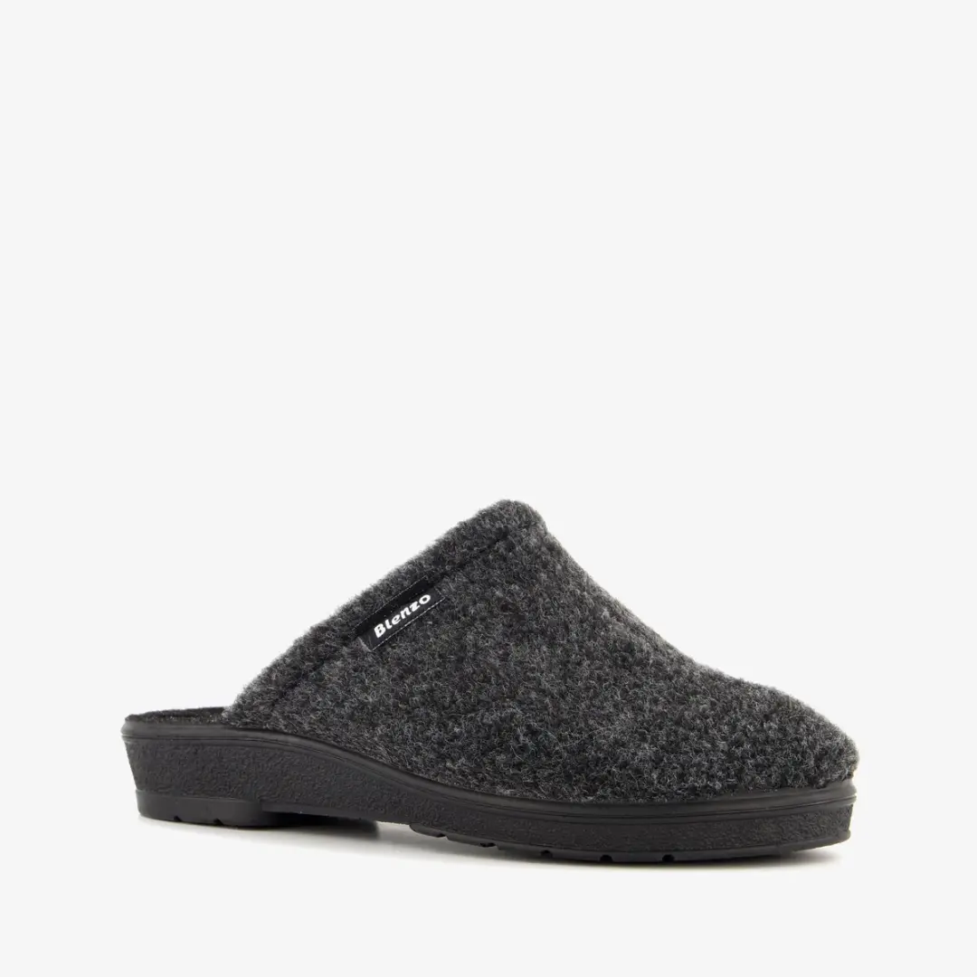 Blenzo dames instap pantoffels zwart
