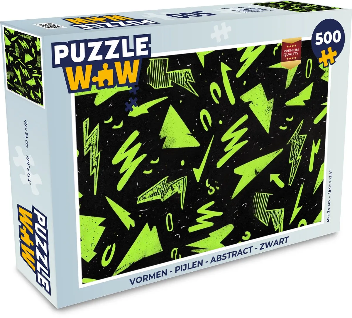 PuzzleWow Abstract Pijlen Legpuzzel 500 Stuks