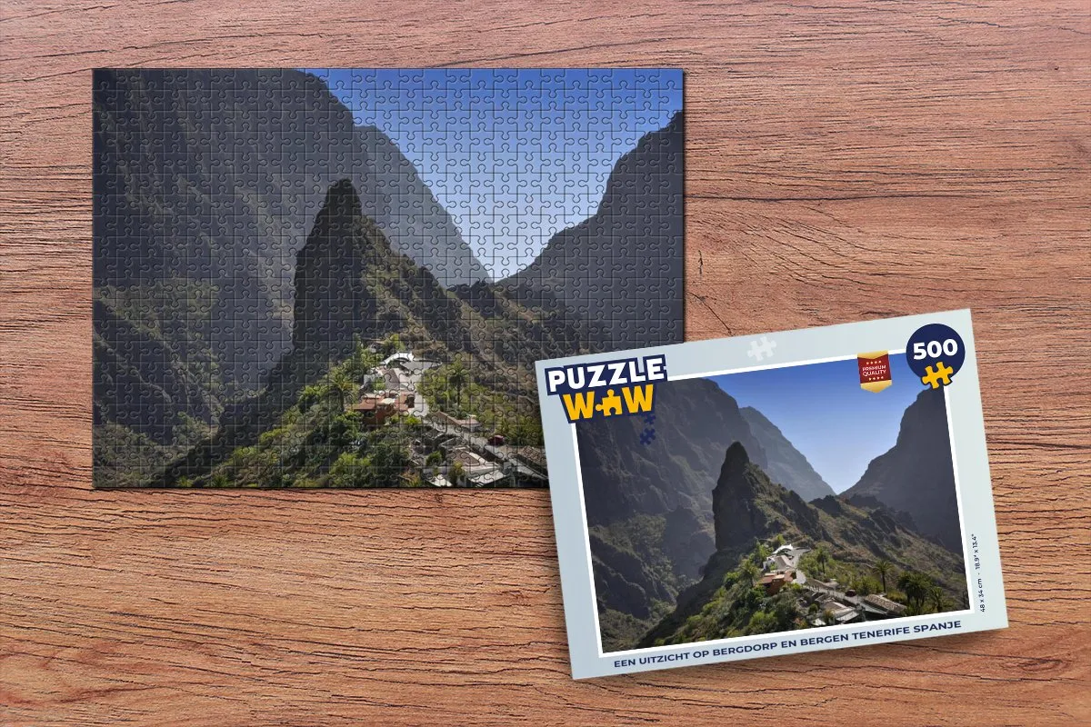 PuzzleWow Tenerife Legpuzzel 500 Stuks - Multicolor