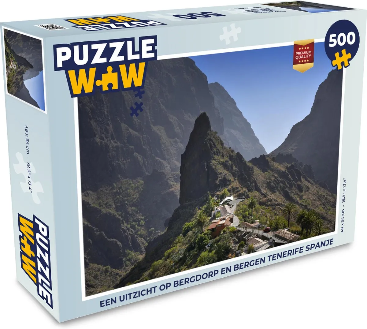 PuzzleWow Tenerife Legpuzzel 500 Stuks - Multicolor