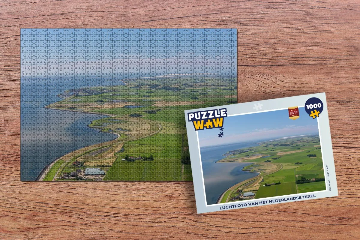 PuzzleWow Texel Luchtfoto Puzzel 1000 Stuks