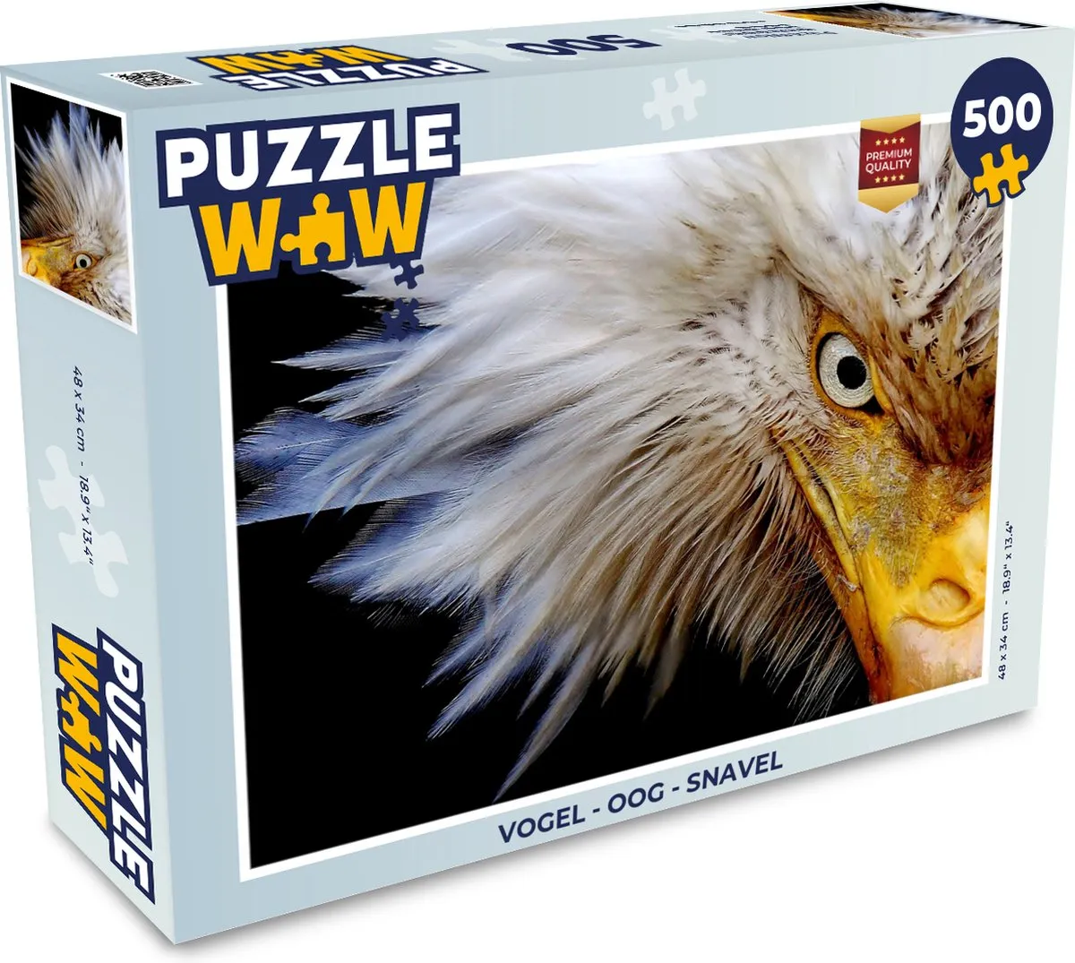 PuzzleWow Vogel Oog Snavel Legpuzzel 500 Stuks