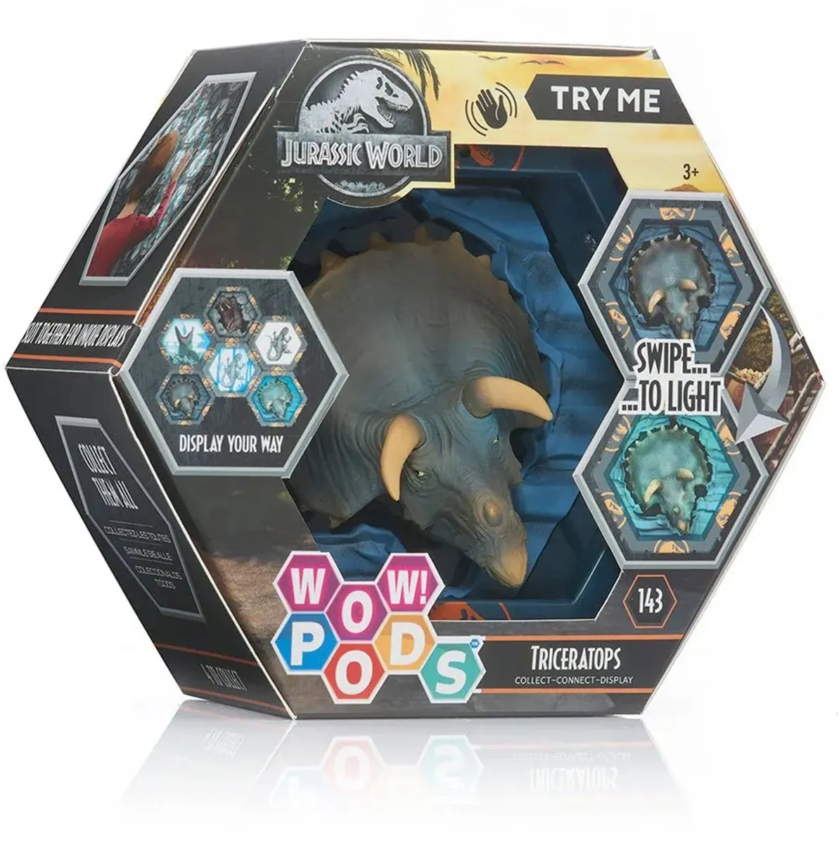 Jurassic World Triceratops Figuur - Groen - 3-6 Jaar