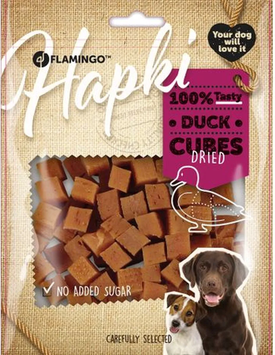 Flamingo Hondensnack Duck Cubes 170g