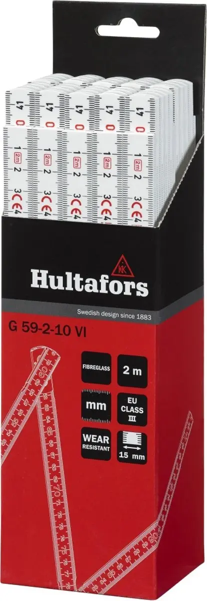 Atlas 1602020 Duimstok 2m Wit - afbeelding 6 van 6