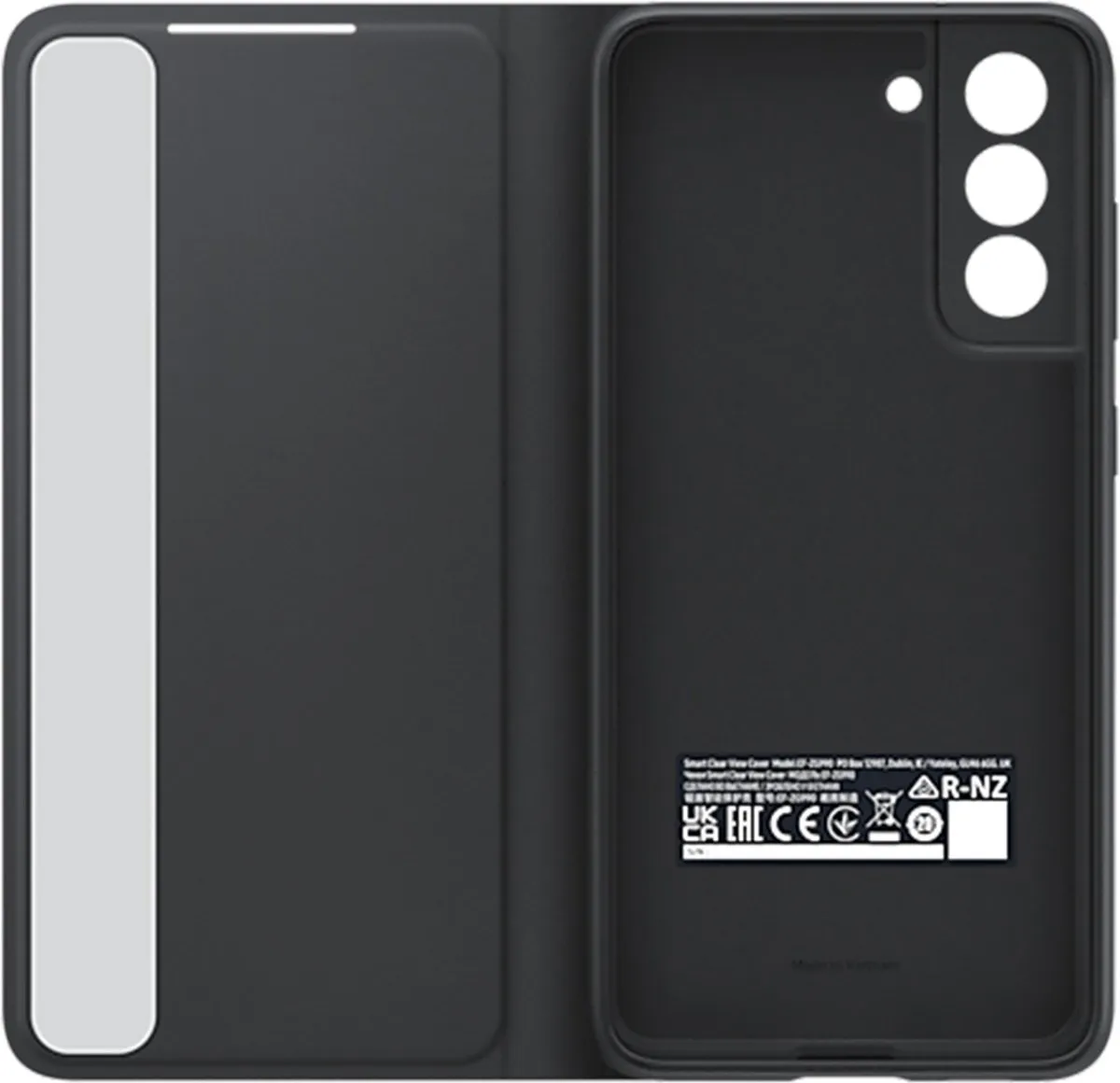 Samsung Galaxy S21 FE Clear View Hoesje EF-ZG990CBEGWW - Zwart
