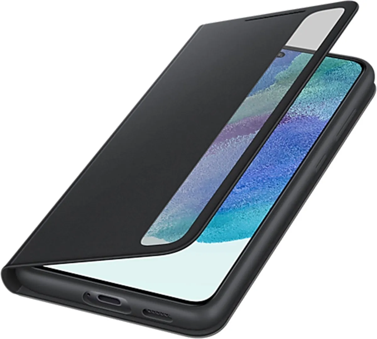Samsung Galaxy S21 FE Clear View Hoesje EF-ZG990CBEGWW - Zwart