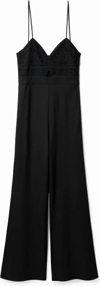Desigual Sweetheart Halslijn Jumpsuit XL - Black - afbeelding 3 van 3