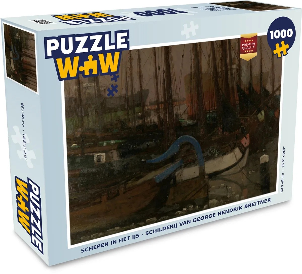PuzzleWow Schepen in het IJs Legpuzzel 1000 Stuks