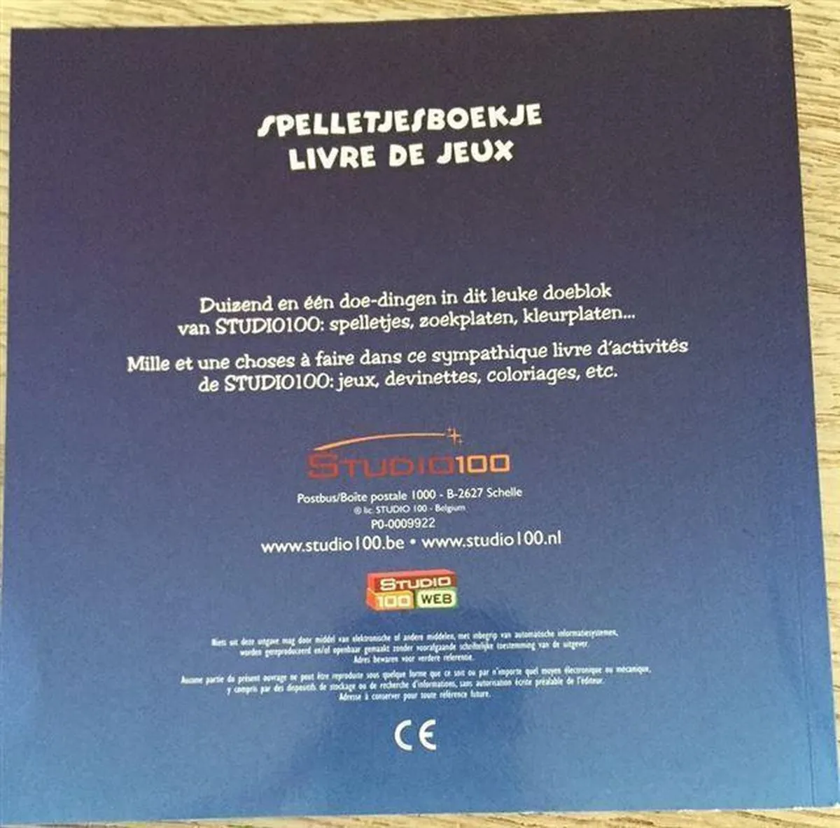 Studio 100 Spellenboek met DVD - 44 Pagina's - Blauw/Multi