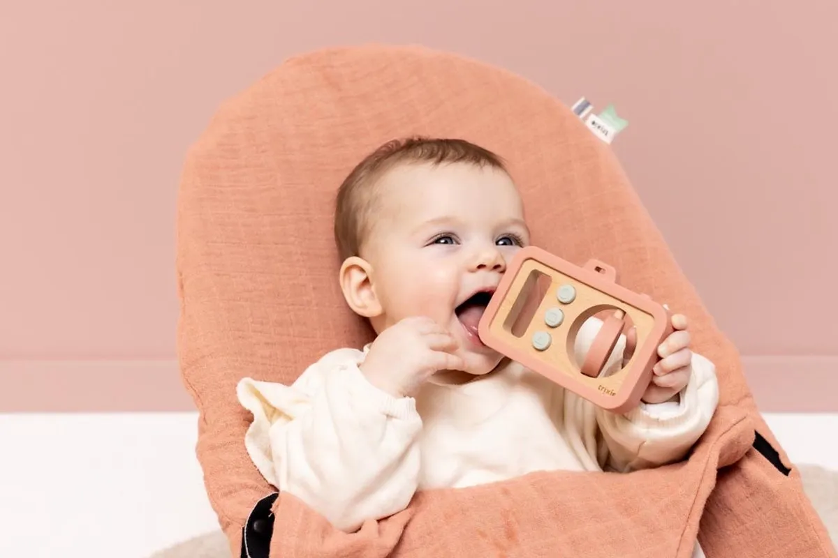 Trixie Baby Camera MrsCat Hout & Silicone - Roze