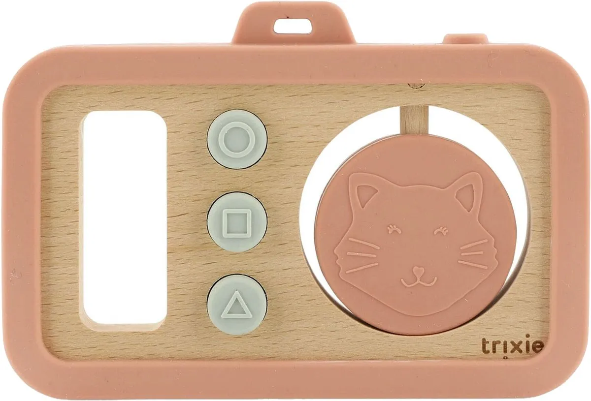 Trixie Baby Camera MrsCat Hout & Silicone - Roze