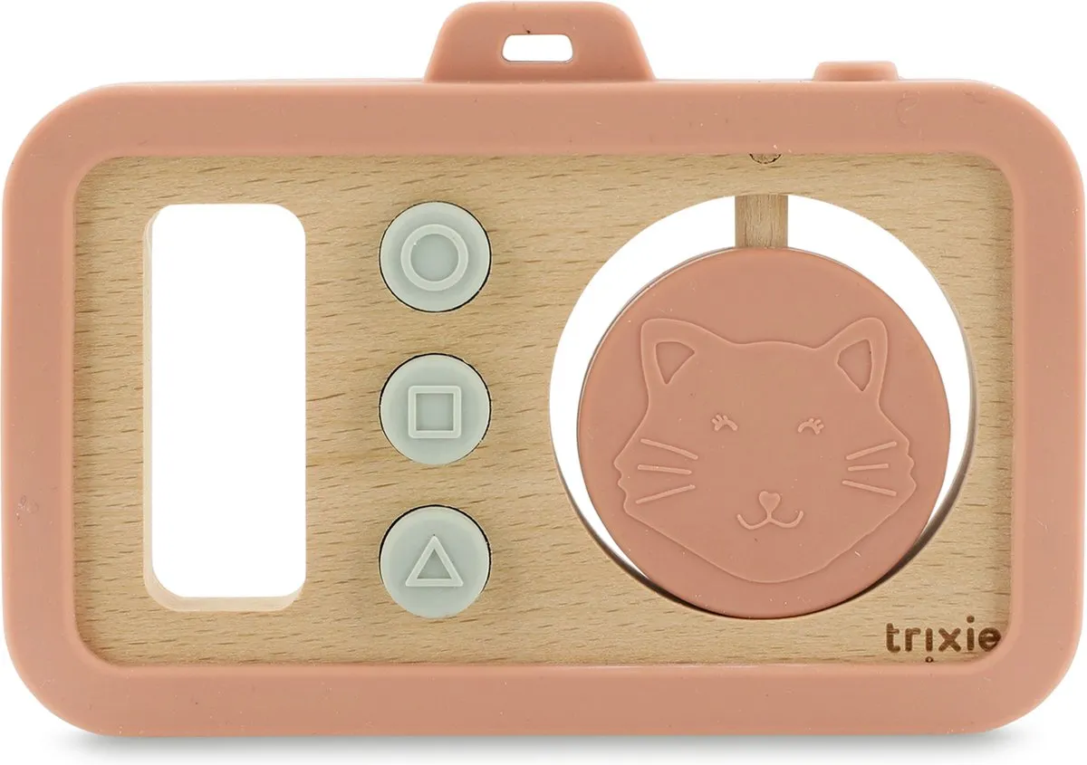 Trixie Baby Camera MrsCat Hout & Silicone - Roze
