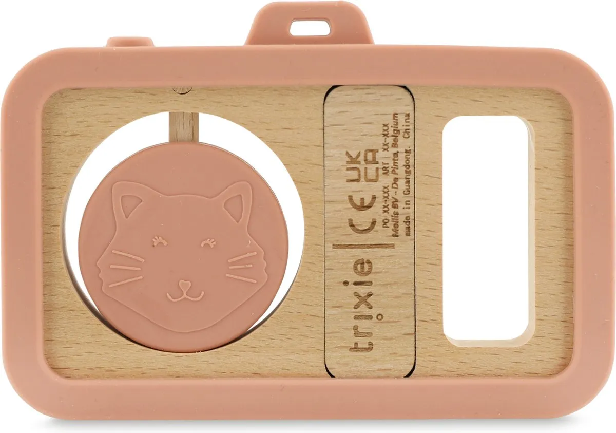 Trixie Baby Camera MrsCat Hout & Silicone - Roze