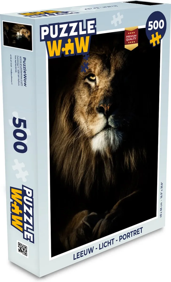 PuzzleWow Leeuw Legpuzzel 500 Stuks