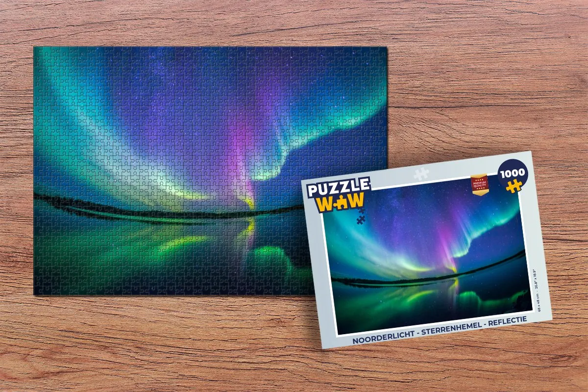 PuzzleWow Noorderlicht Legpuzzel 1000 Stuks - Multicolor