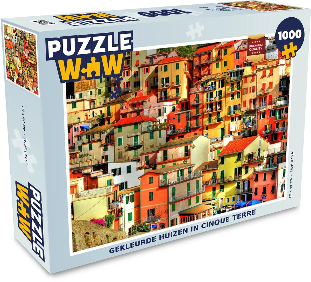 PuzzleWow Cinque Terre Legpuzzel 1000 Stuks