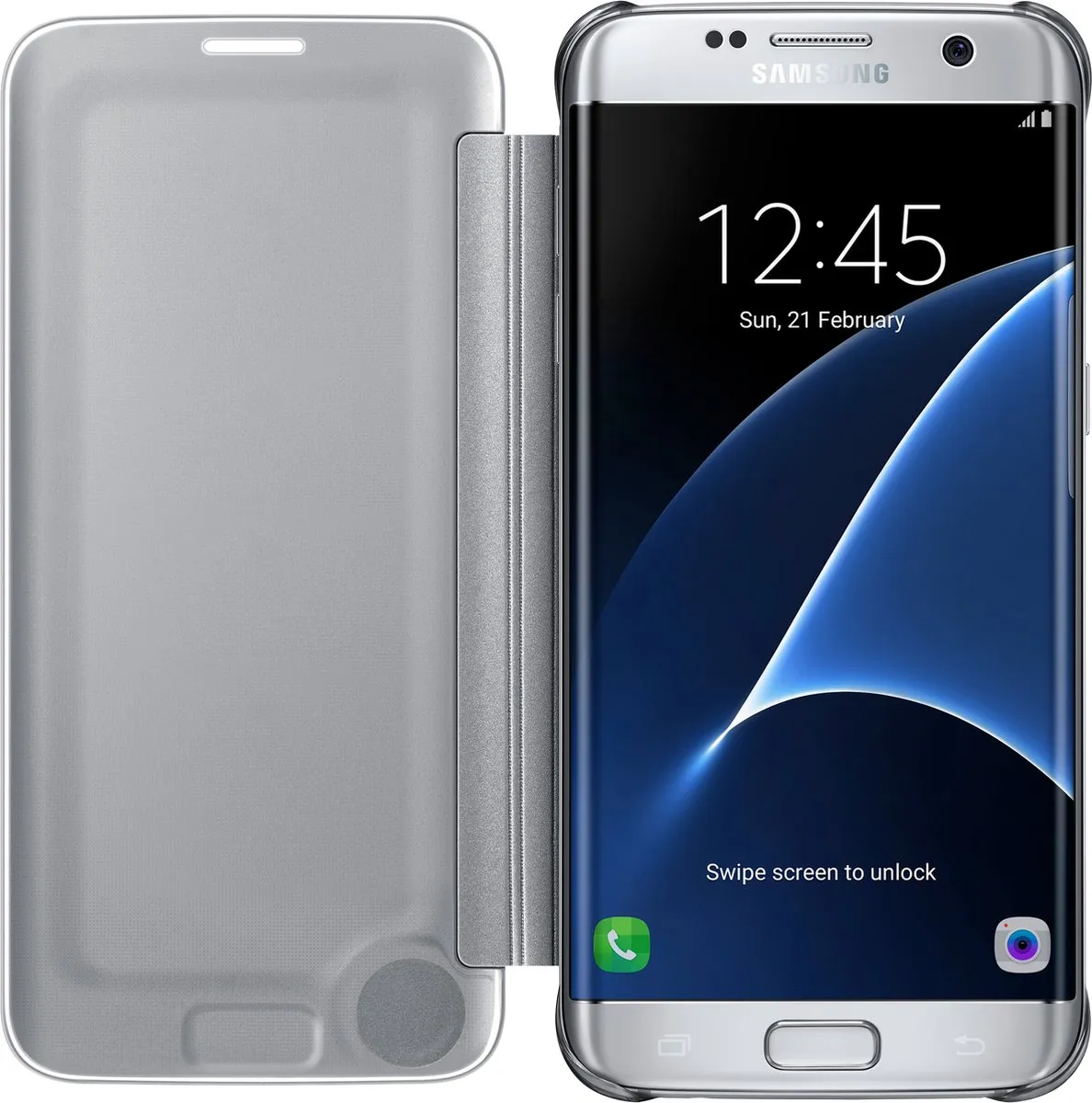 Samsung Clear View Cover EF-ZG935CSEGWW - Zilver