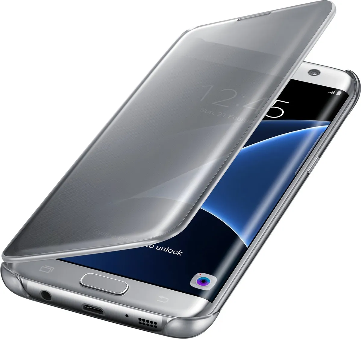 Samsung Clear View Cover EF-ZG935CSEGWW - Zilver