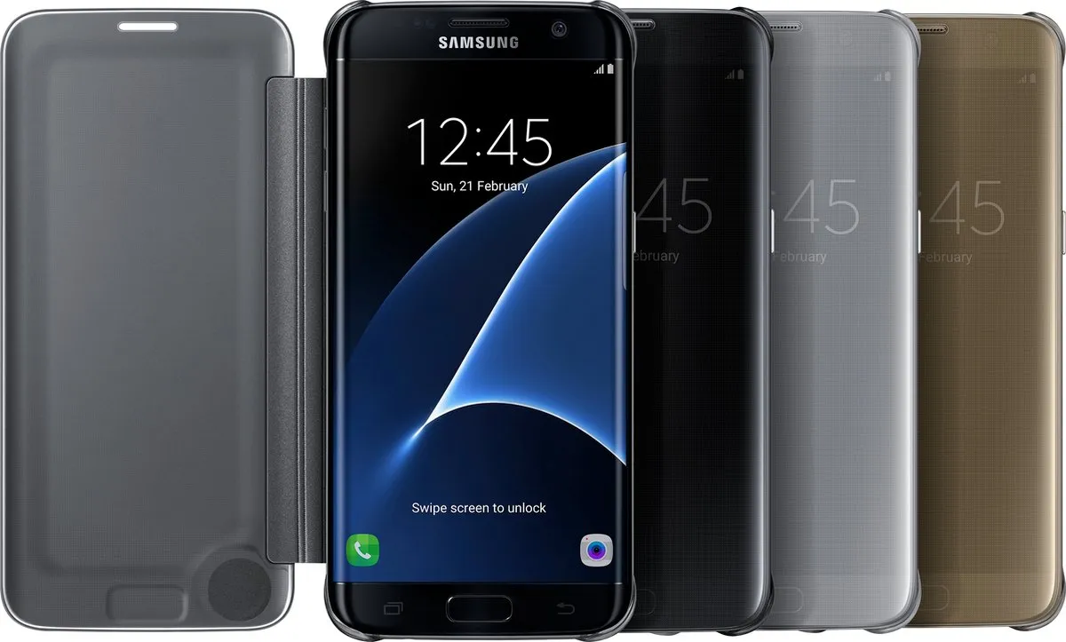 Samsung Clear View Cover EF-ZG935CSEGWW - Zilver
