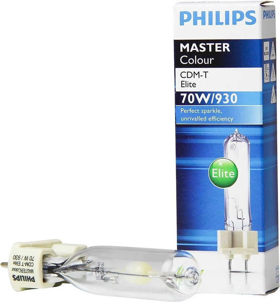 Philips MASTERColour CDM-T Elite 70W G12 - Warm Wit 3000K