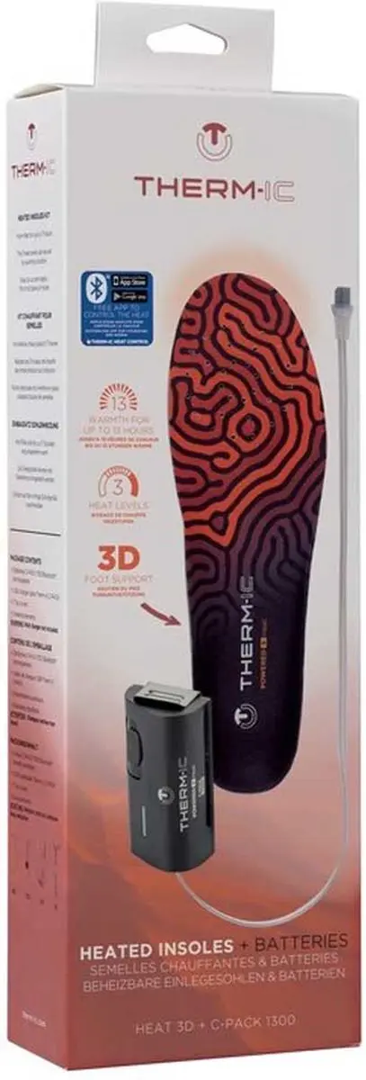 Therm-ic Heat 3D Inlegzolen Set 1300B Bluetooth - Oranje/Blauw - afbeelding 2 van 4