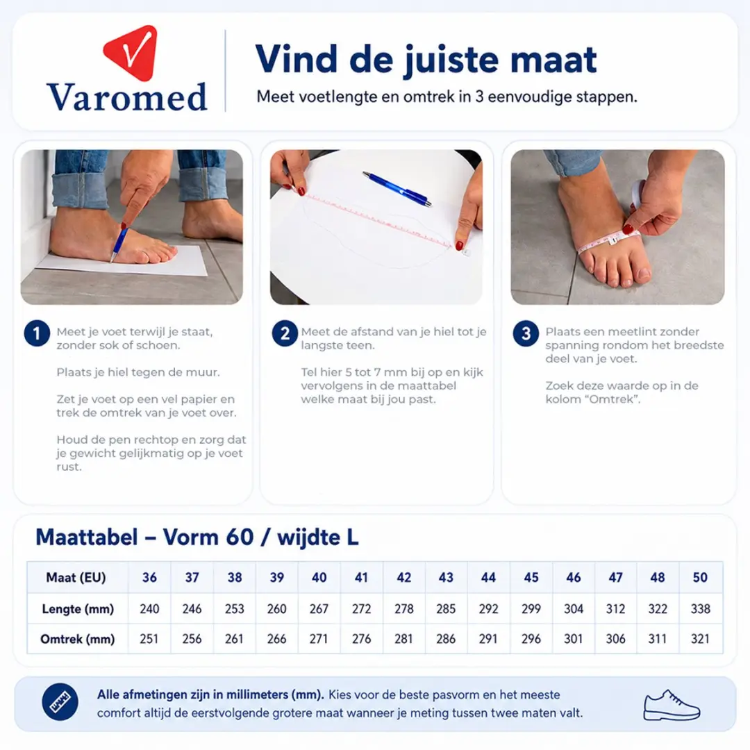 Verbandschoenen - Varomed Genua - Diverse kleuren - CE gecertificeerd medisch hulpmiddel - afbeelding 6 van 6